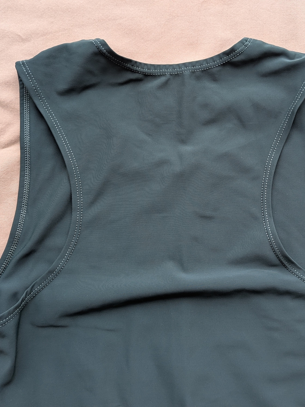 HikerKind Women's Deep Teal Cropped Tank with Elastic Hem - Picture 7 of 7